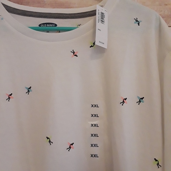 3 for $15 - Old Navy Surfer Mens Tee NWT XXL - Picture 2 of 2